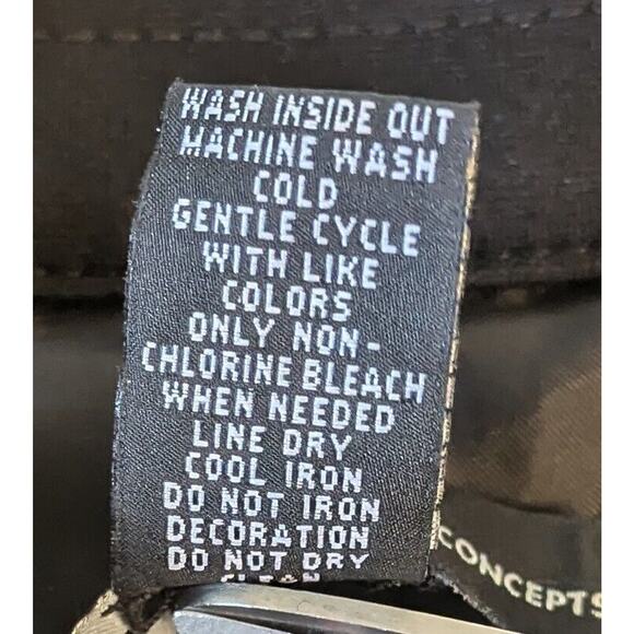 INC International Concepts Black Jacket US M Stones Embellished Military - Picture 7 of 8